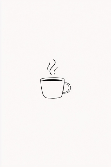 简约手绘咖啡杯插画316