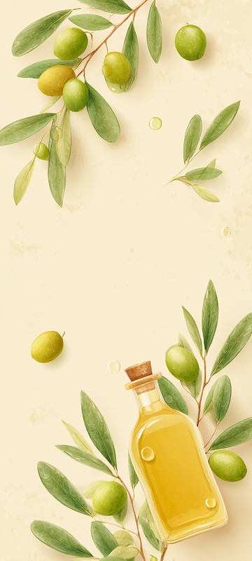 橄榄与橄榄油插画图231