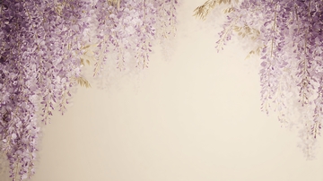 唯美紫色紫藤花背景图333