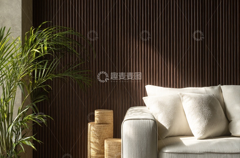 高清大图下载【趣麦麦图】-室内沙发绿植装饰场景610