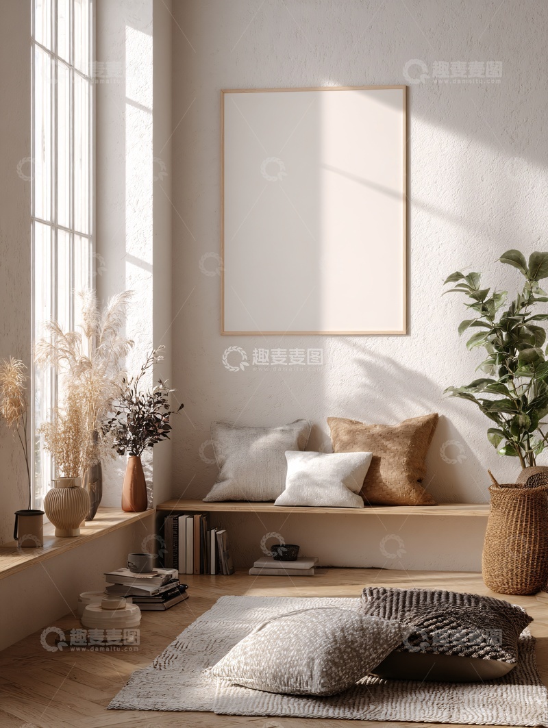 高清大图下载【趣麦麦图】简约温馨的室内角落场景821