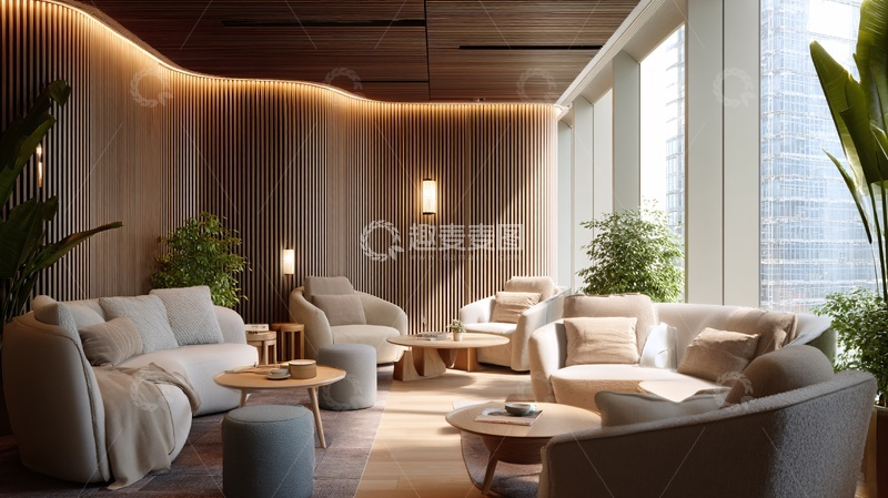 高清大图下载【趣麦麦图】现代舒适的室内休息空间879