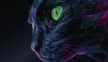 科幻风格的猫咪插画497