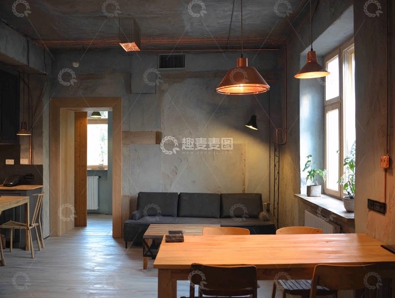 高清大图下载【趣麦麦图】简约风室内家居场景473