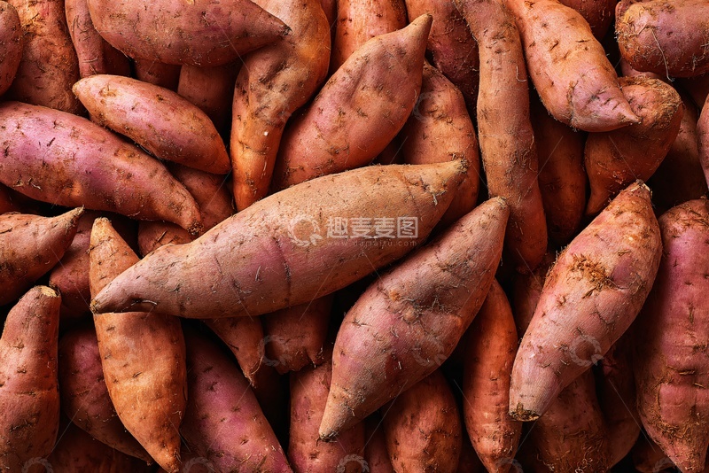高清大图下载【趣麦麦图】一堆新鲜红薯特写608