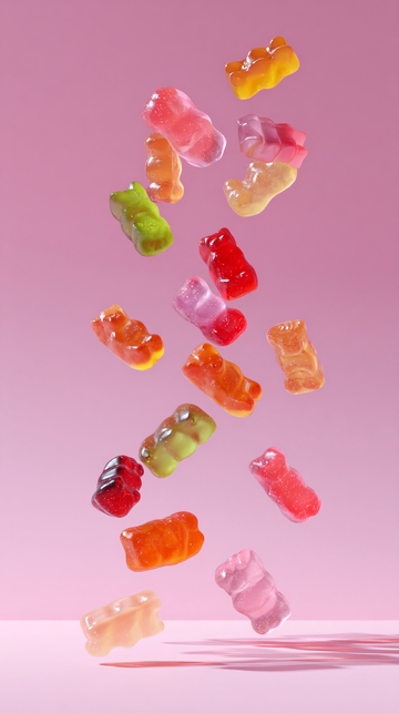 彩色小熊软糖悬浮画面981