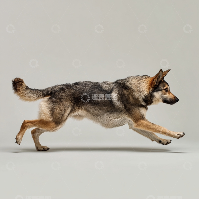 高清大图下载【趣麦麦图】-奔跑的德国牧羊犬988