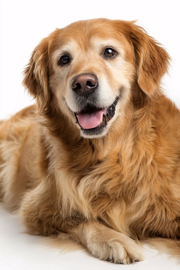 趴着的金毛犬677
