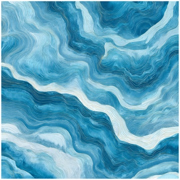 蓝白渐变波浪纹理插画782