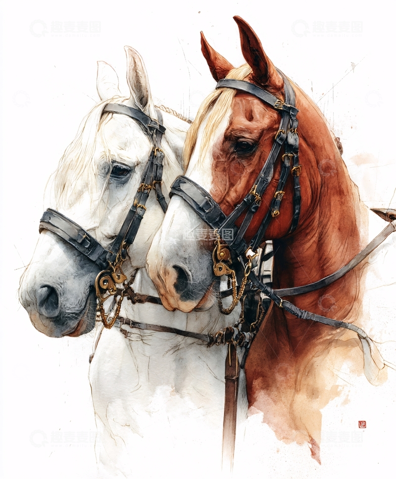 高清大图下载【趣麦麦图】双马插画特写789