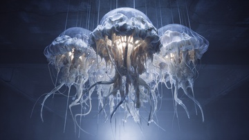 梦幻水母深海悬浮画面737