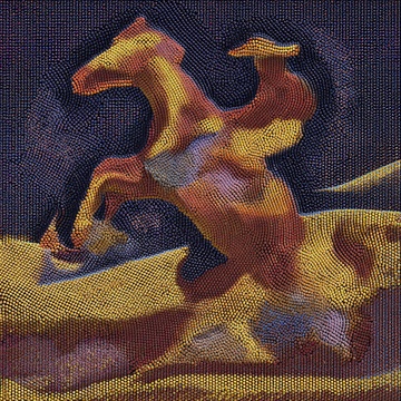 奔腾骏马插画254