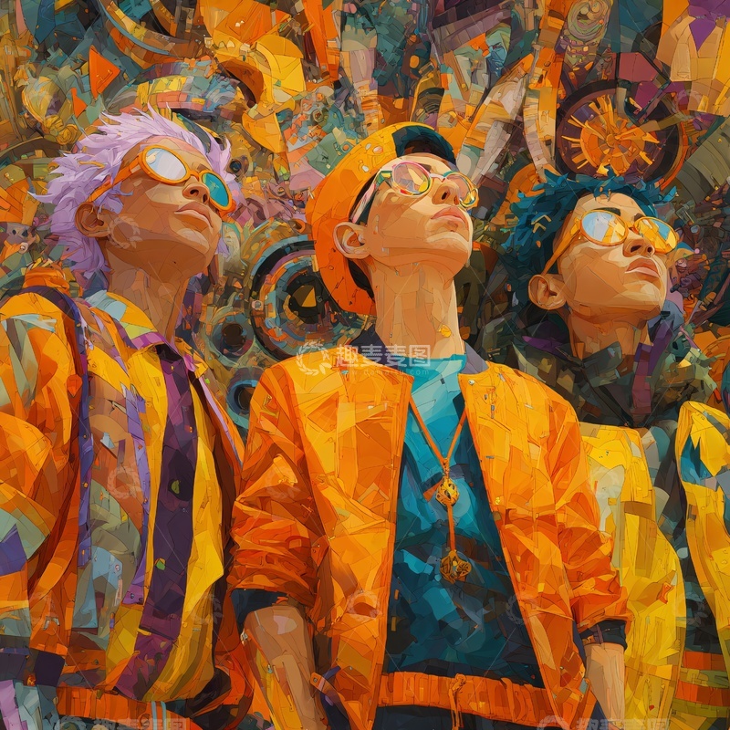 高清大图下载【趣麦麦图】潮流少年插画104