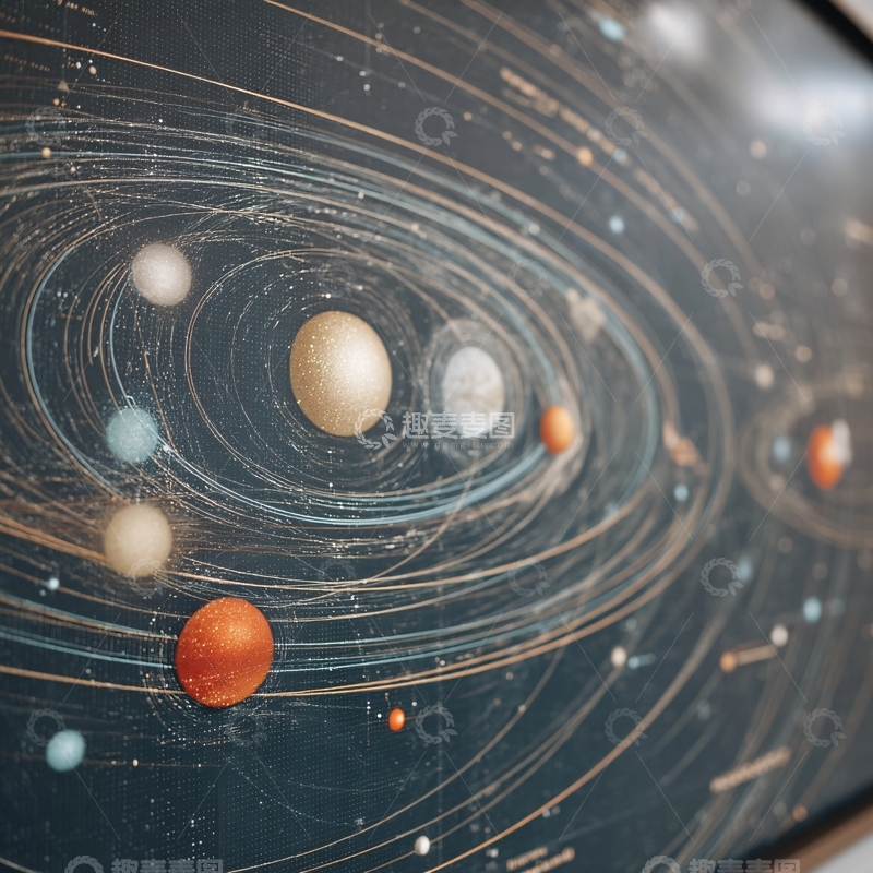 高清大图下载【趣麦麦图】-宇宙行星轨道插画294