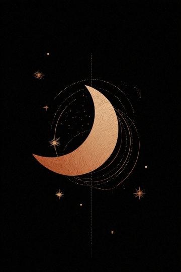 金色与繁星插画133