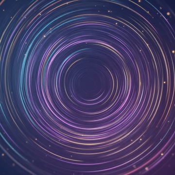 梦幻星空螺旋线条插画118