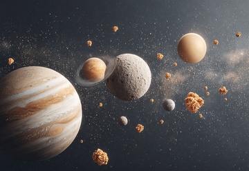 宇宙中的行星与小行星080