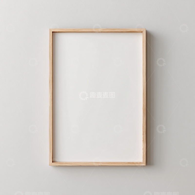 高清大图下载【趣麦麦图】-简约木质空白画框218