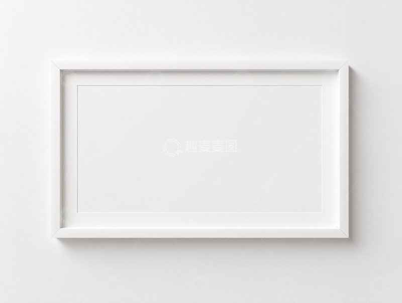 高清大图下载【趣麦麦图】-白色空白画框插画813