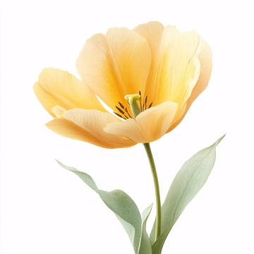 黄色郁金香花卉特写378