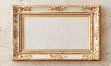 金色雕花画框449