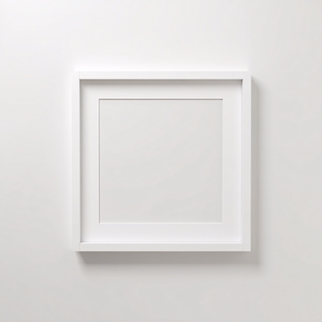 白色空白相框画面014