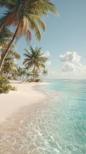 夏日海滩椰林美景725