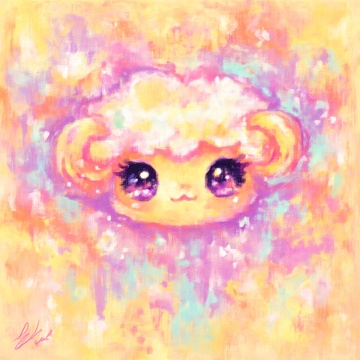 梦幻小羊插画926