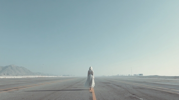 公路上独行的白衣女子290