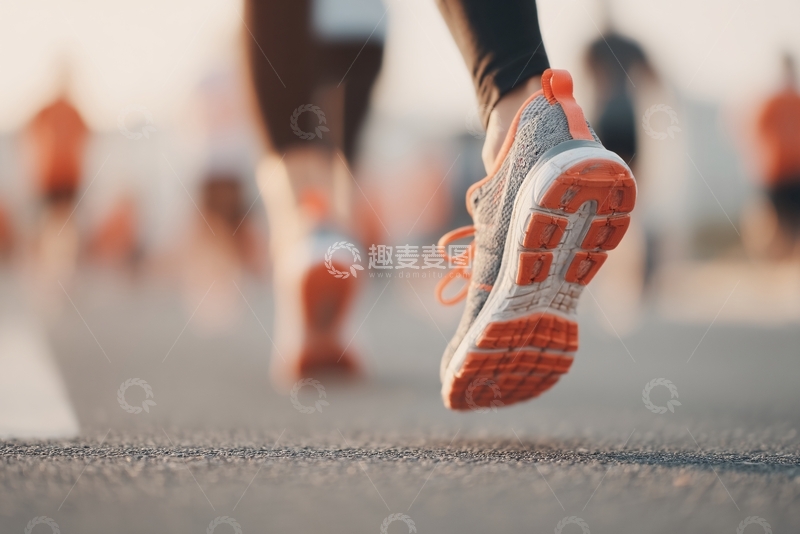 高清大图下载【趣麦麦图】奔跑中的运动鞋特写852