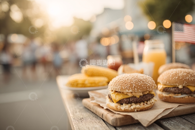 高清大图下载【趣麦麦图】街边美味汉堡与小吃671