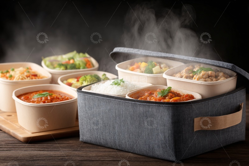 高清大图下载【趣麦麦图】保温餐盒与多样餐食917