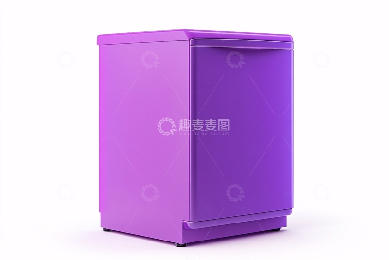 高清大图下载【趣麦麦图】紫色单门冰箱355