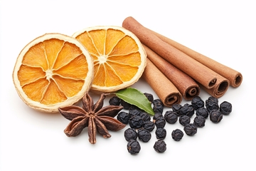 干橙片与香料组合静物图545
