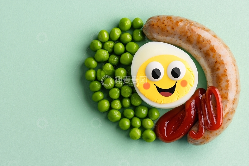 高清大图下载【趣麦麦图】用食物拼成的笑脸造型448