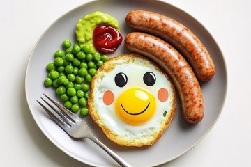 笑脸煎蛋早餐美食图155
