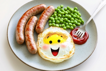 笑脸煎蛋早餐盘697