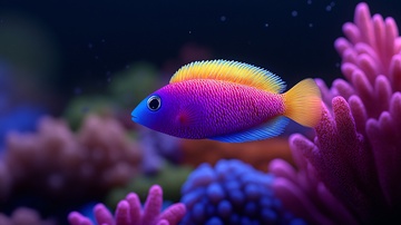 梦幻色彩的海底小鱼000