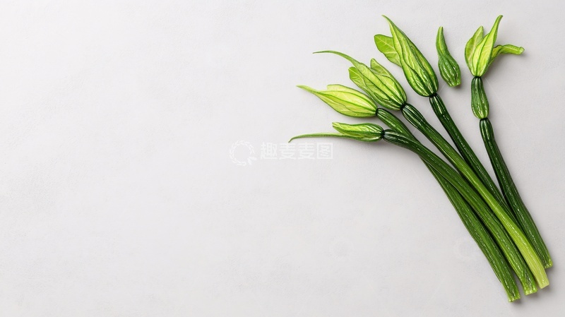高清大图下载【趣麦麦图】绿茎花苞静物摄影图874