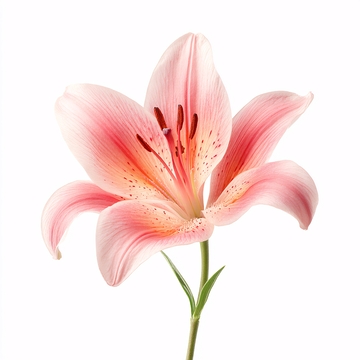 粉色百合花特写035