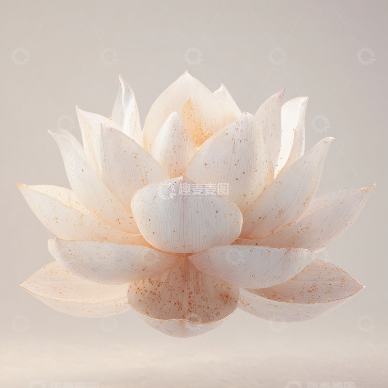 高清大图下载【趣麦麦图】盛开的白色莲花582