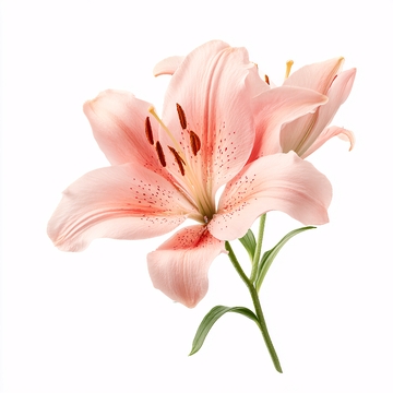 粉色百合花特写323