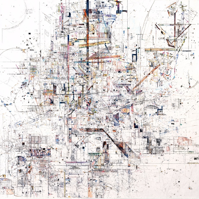高清大图下载【趣麦麦图】-抽象线条构成艺术画作553