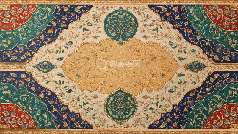 高清大图下载【趣麦麦图】精美传统花纹地毯图案582