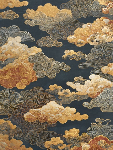 中式传统云纹图案背景990