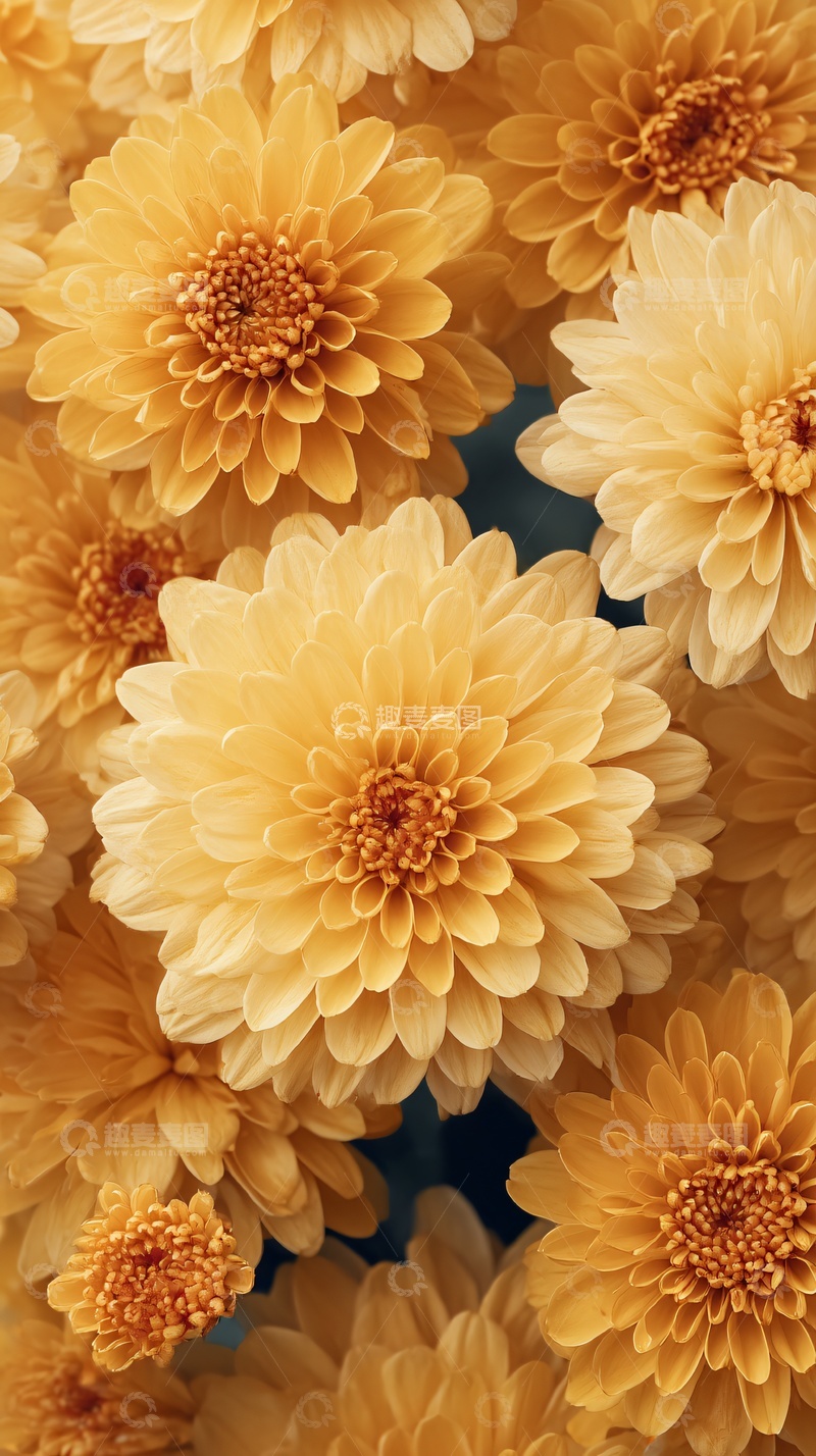 高清大图下载【趣麦麦图】黄色菊花特写画面753