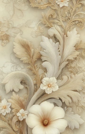 精美花卉浮雕图案162