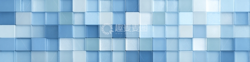 高清大图下载【趣麦麦图】-蓝白色方块拼接背景图476