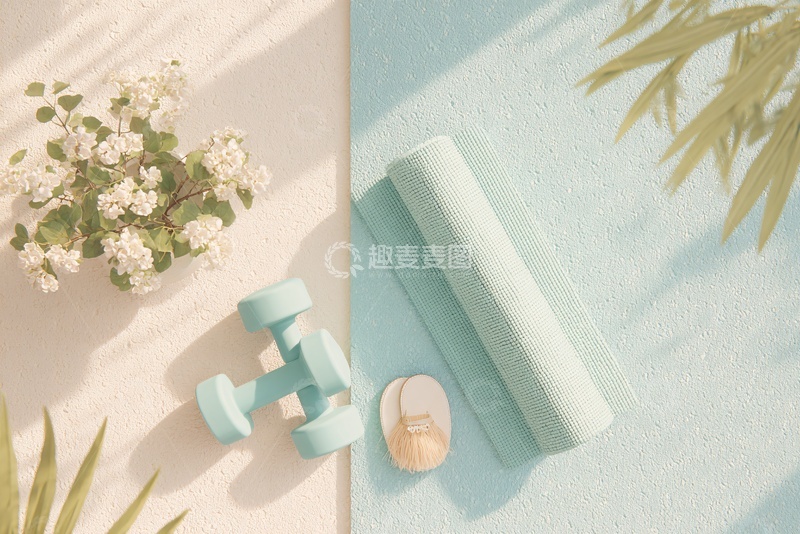 高清大图下载【趣麦麦图】-桌上的健身与装饰物品469