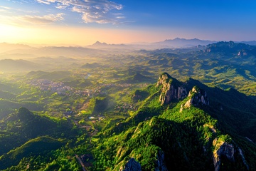 壮丽山景日出风光889